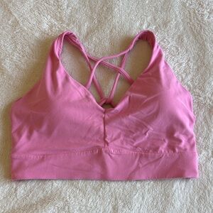 Athleta Pink Solace D-DD Support Strappy Sports Bra